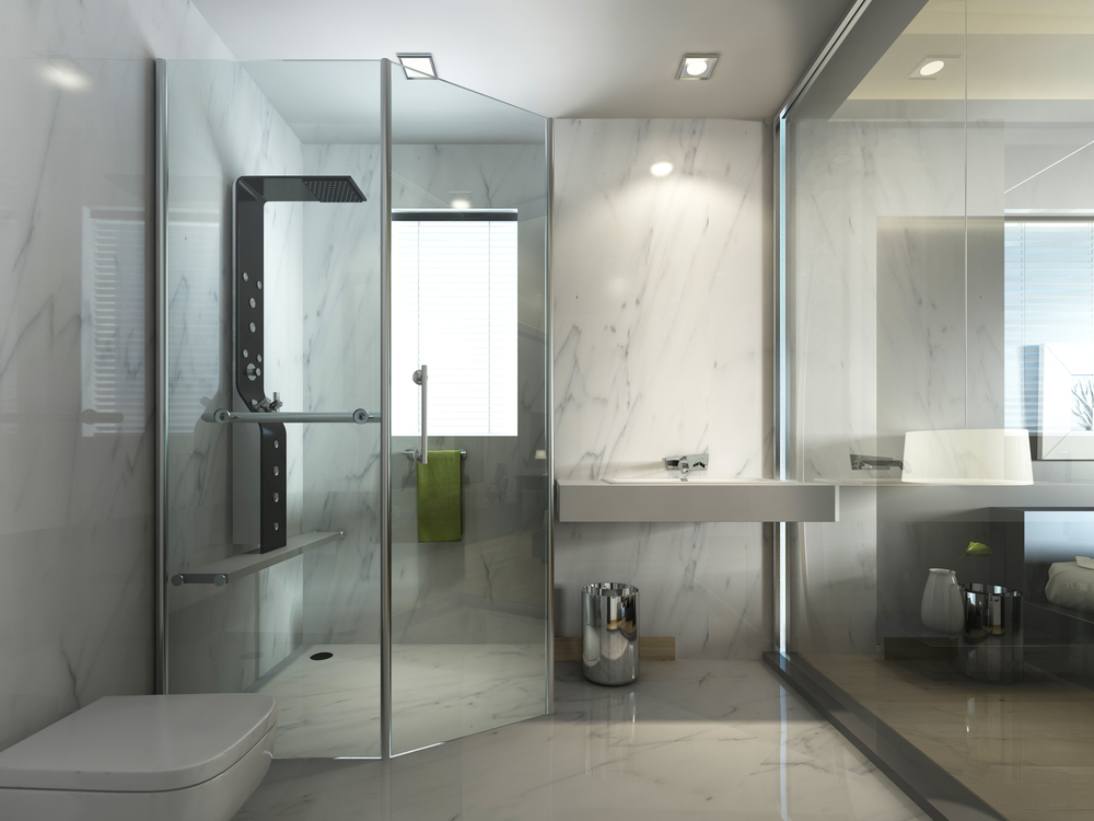 Illustrative shower cabin from the website media library
